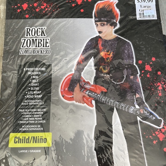 Rock Zombie Children’s Costume! New! - Picture 8 of 9